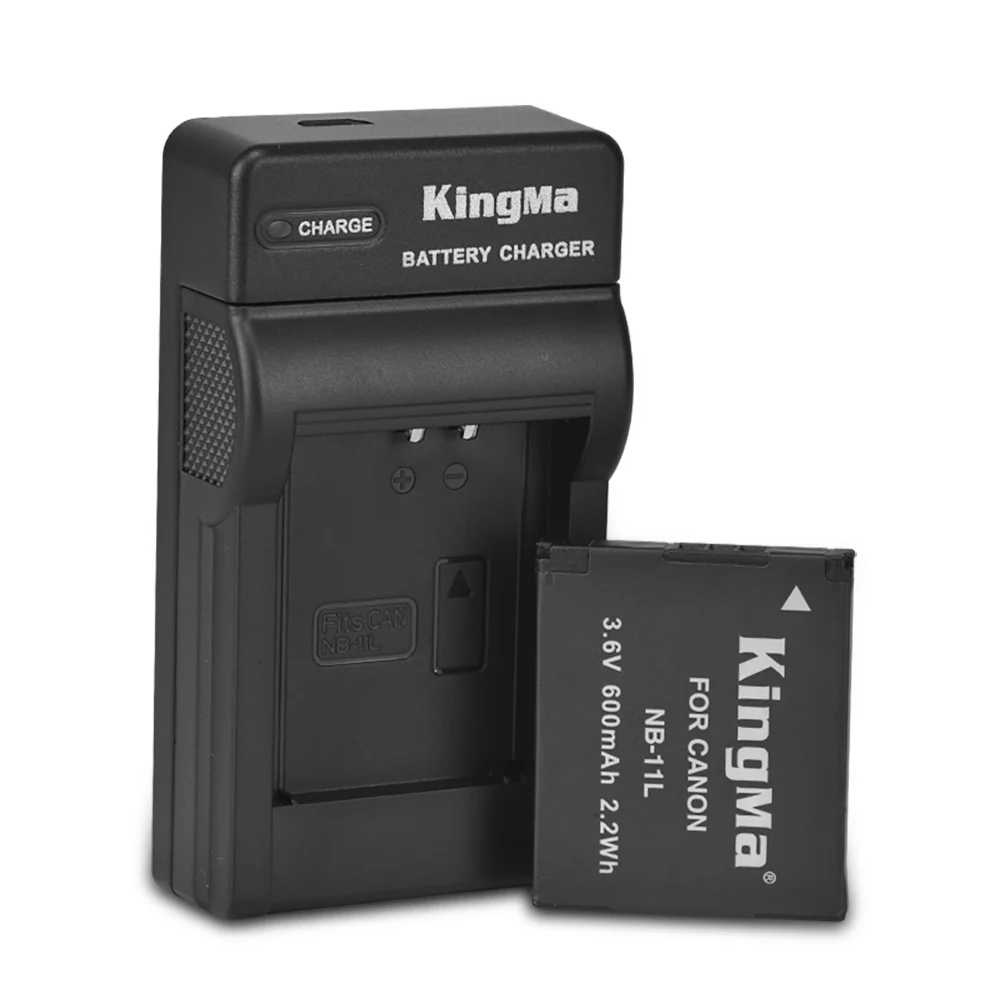 KingMa NB-11LH 600mAh battery and single Fast Charger for Canon IXUS 180/240/245/265/175 Camera