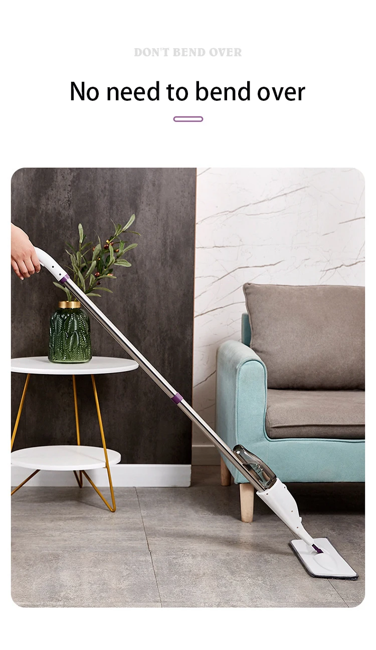 Hot Sale Made in China Lazy Household Floor Cleaning Microfiber Spray Mop Flat Mop Lazy Mop