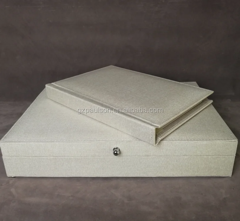 
A4 photo album cover+Usb hole+box 