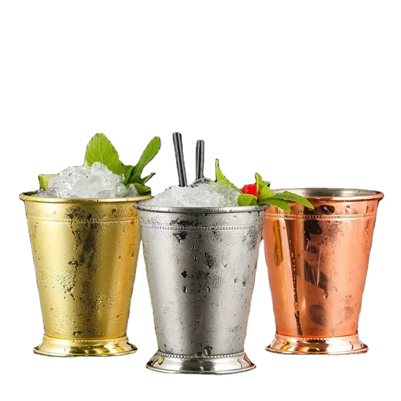Mint Julep Cup Classic Moscow Mule Kentucky Derby Julep Stainless Steel Julep Cocktail Cup