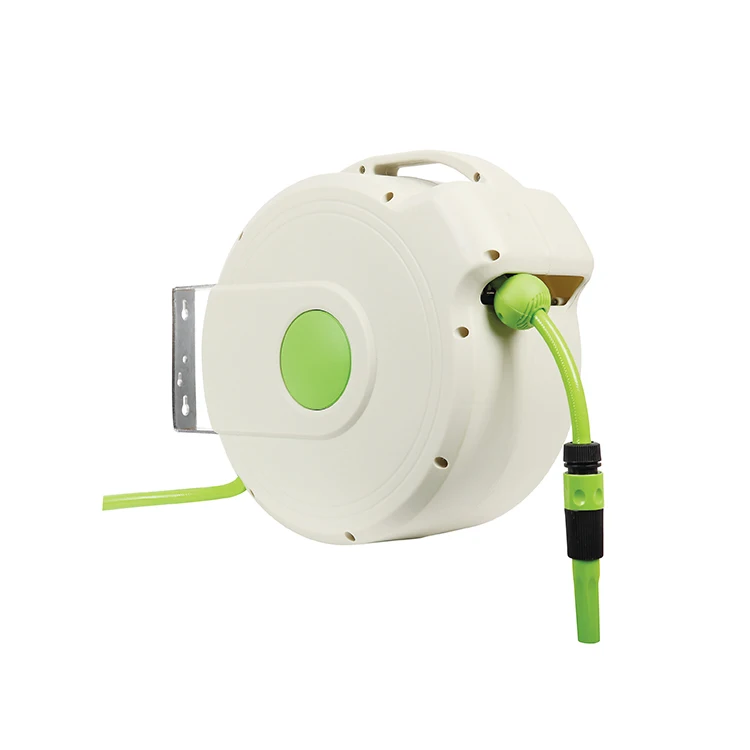 GARTENKRAFT 20M 1/2' Retractable Automatic High Quality Pvc Automatic Garden Watering Hose ReelOutdoor Hose Reel Waterring Hose