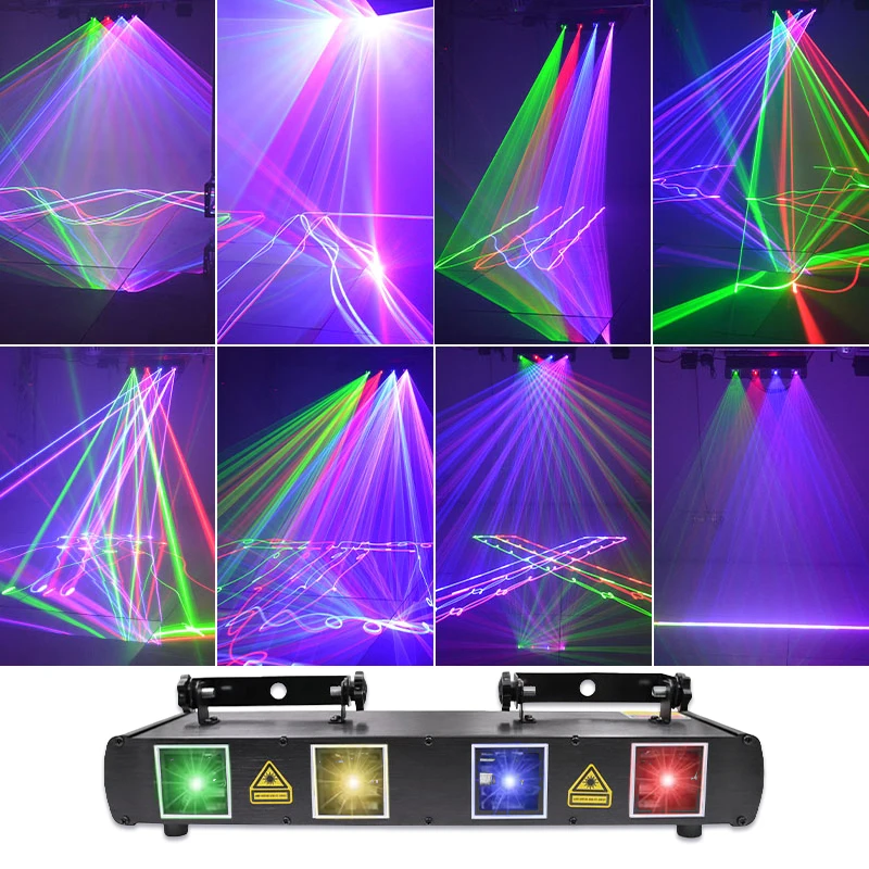 Interactive strobe High Brightness lazer emitted sound active laser lights for fiestas bar party dance floor