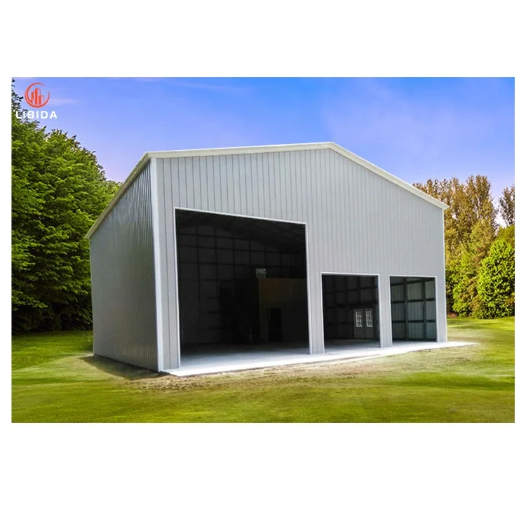 prefabricated warehouse custom steel prefab building structure glass curtain workshop light frame case metal shed