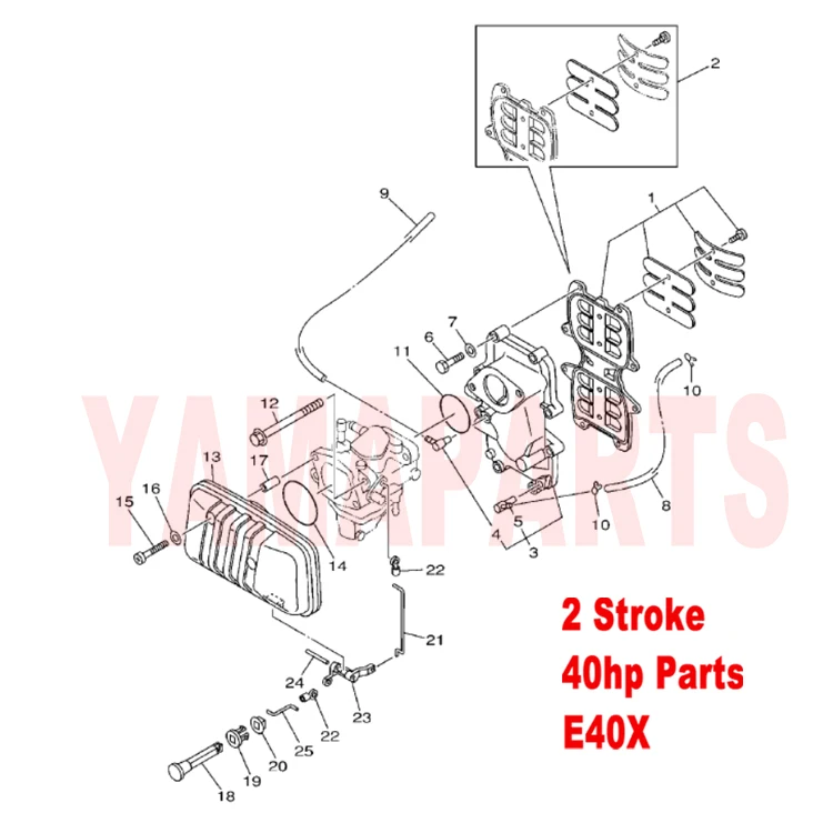 66T-13610-00 REED VALVE ASSY FOR YAMAHA HIDEA PARSUN SAIL 2 STROKE 40HP OUTBOARD ENGINE INTAKE VALVE SPARE PARTS