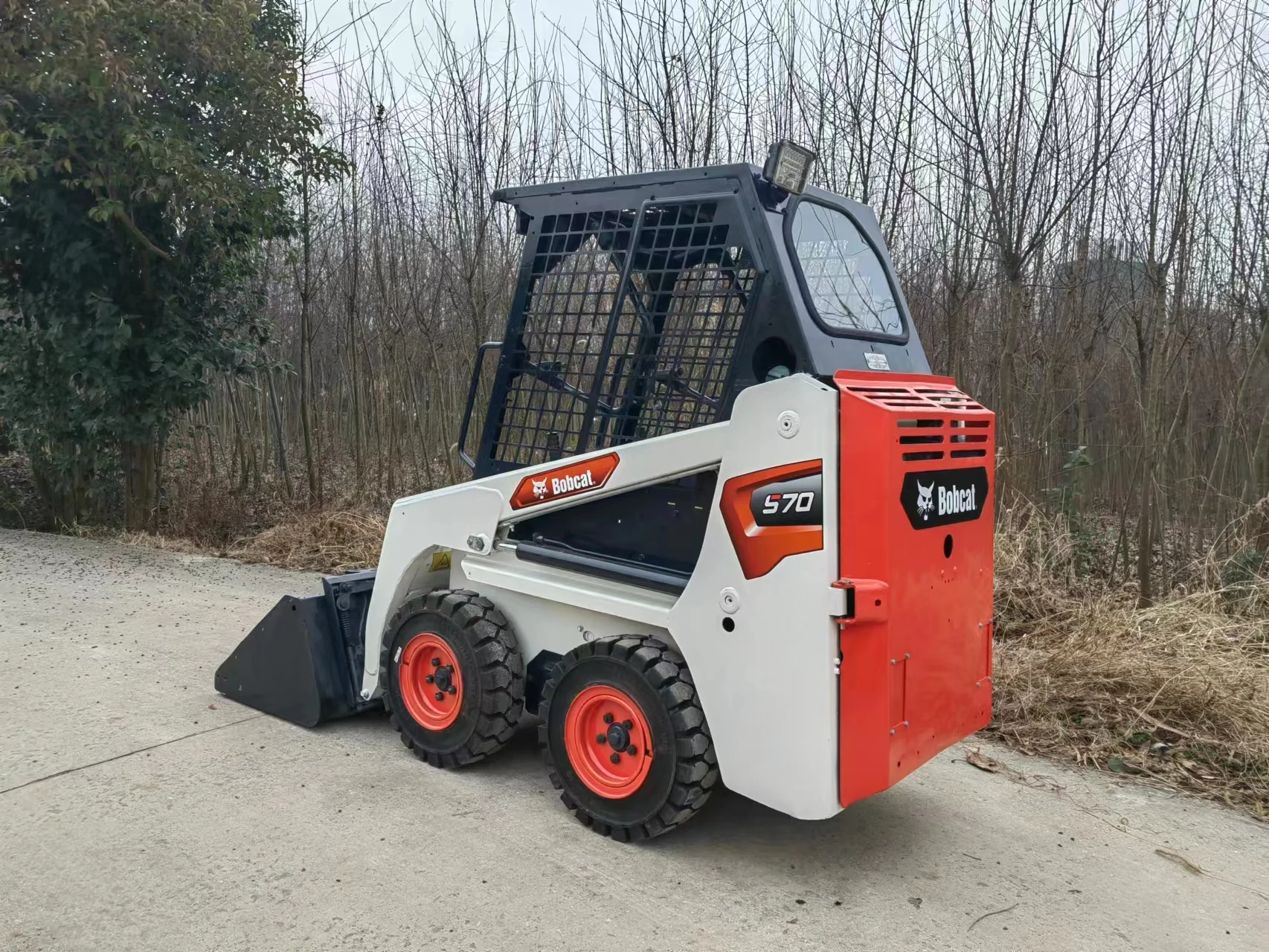 Used Mini Loader 1 Ton Bobcat S70 Compact Skid Steer Wheel Loader Automatic Bobcat S70 for Sale