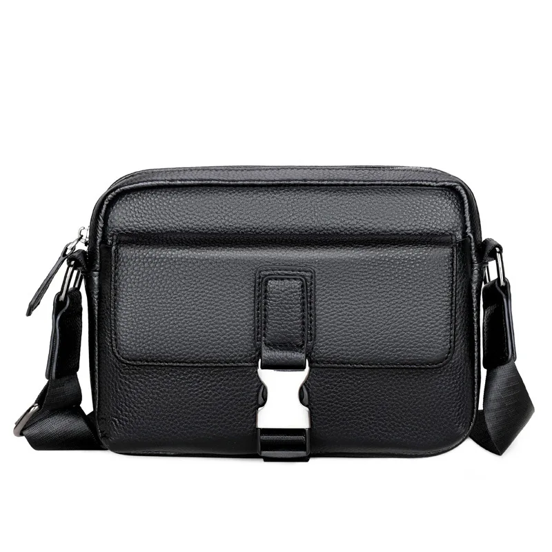 New Arrival High Quality Genuine Cow Leather Crossbody Bags Natural Leather Shoulder Bag for Men