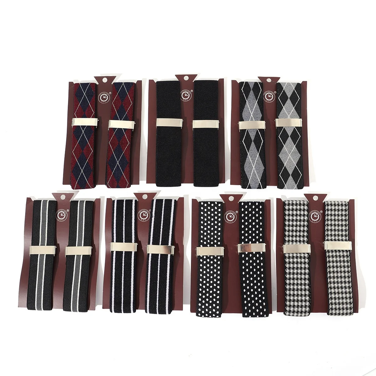 3.5cm Unisex Elastic Reflective Adjustable Sleeve Shirt Garter  Sleeve Holders Adjustable Armbands Suspender Set