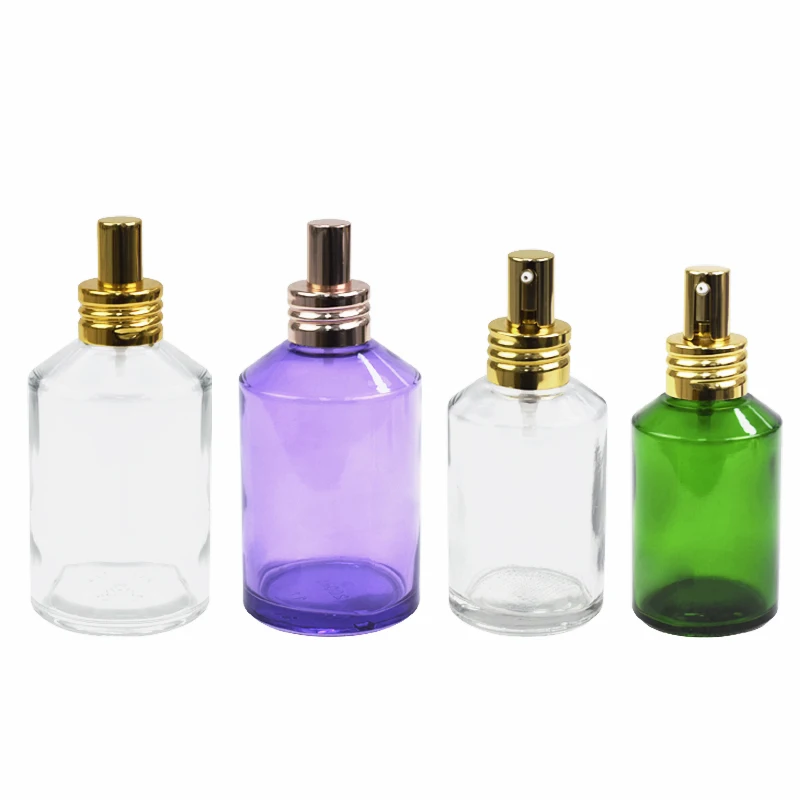 Newest Design Custom Solid Color Perfume-Bottle 100ml 120ml 200ml Empty Glass Parfum Bottle for Perfume Oil With Pump