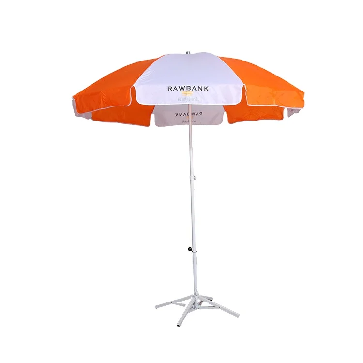 Promotional Durable Beach Umbrella Wind resistance Outdoor Advertising Umbrellas with custom Logo base filled with water