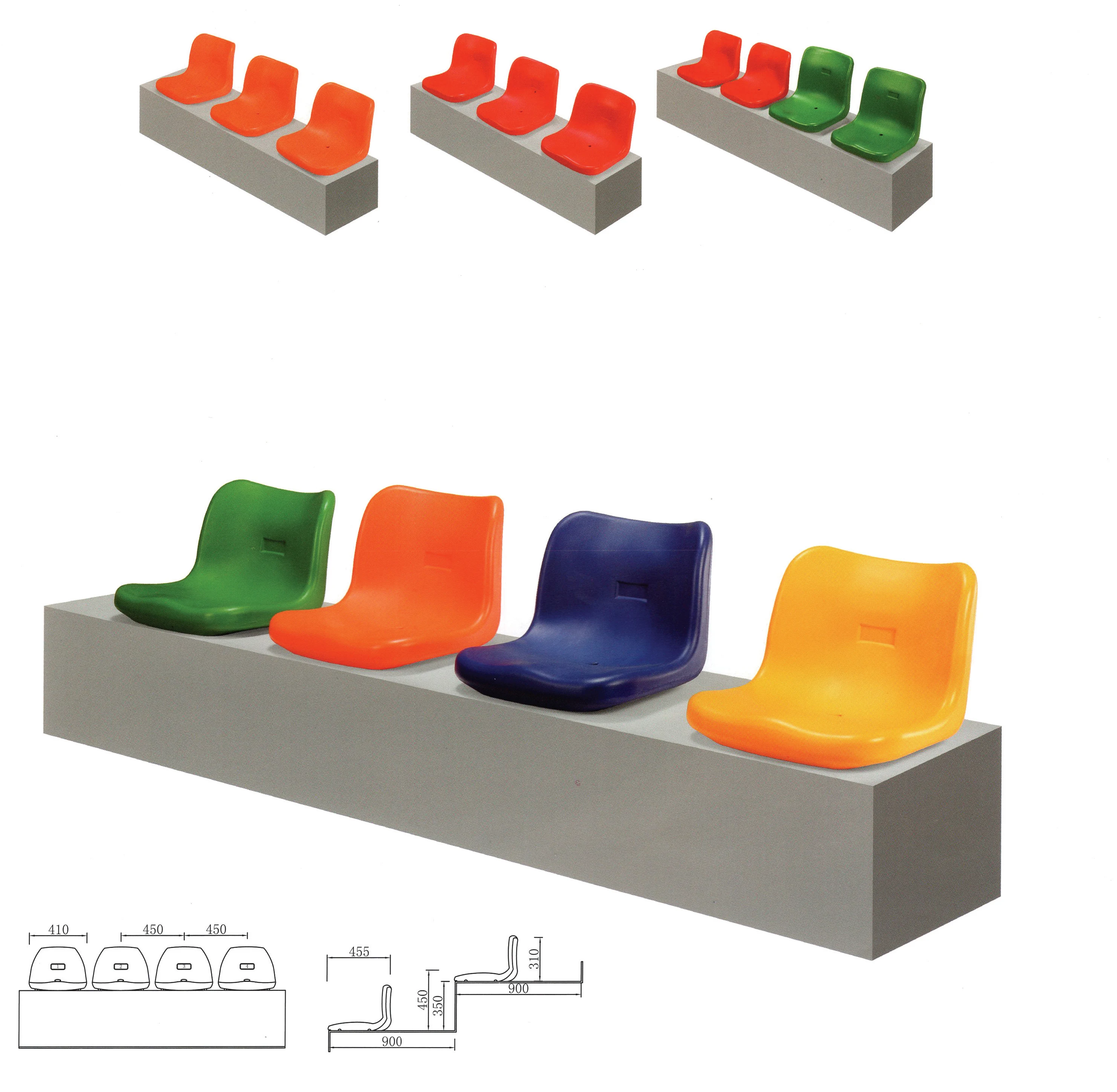 Wholesale Outdoor Portable Soccer Bleacher Folding Stadium Seat