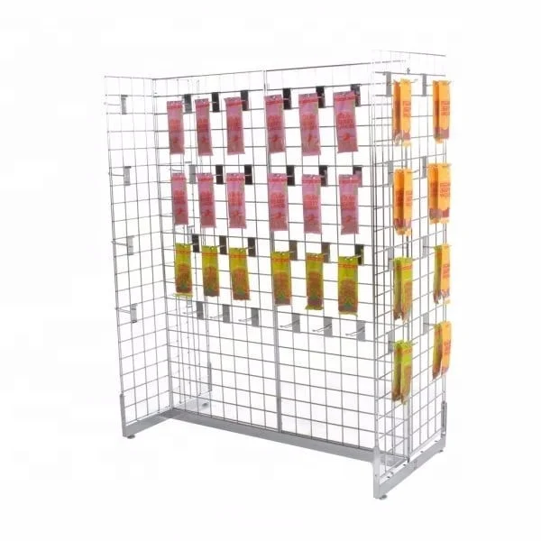Ownace Wire Gird Wall Display Stand Rack Retail Store Hanging Wire Metal Grid Panel Wall Display Rack