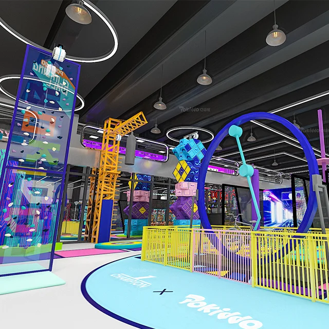Franchise Indoor Trampolines Parks Big Slides Foam Pit Playground