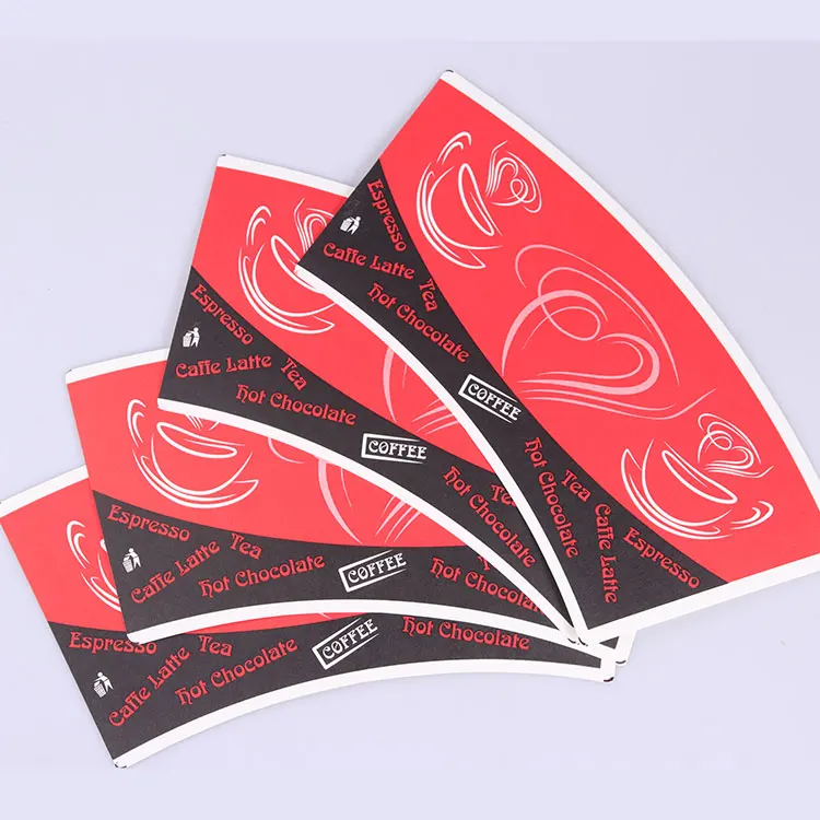 Dihui wholesale custom free design fan paper cup printed paper cup fan raw materials for paper cups