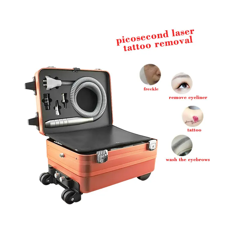 Portable 532/755/1064 Laser All Color Pigment Removal Q Switched Nd Yag Laser Picosecond Tattoo Removal Laser Machine