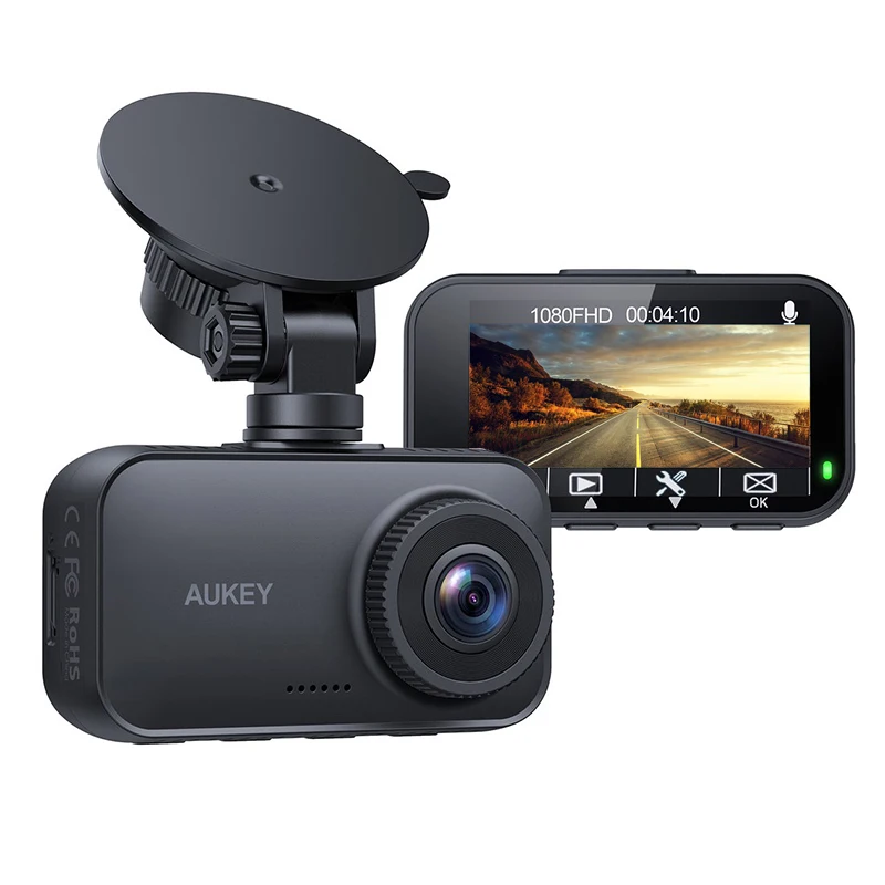 Car Blackbox Novatek Chipset G-sensor Motion Detection Loop Recording1080P Car Camera AUKEY Dash Cam 1080P