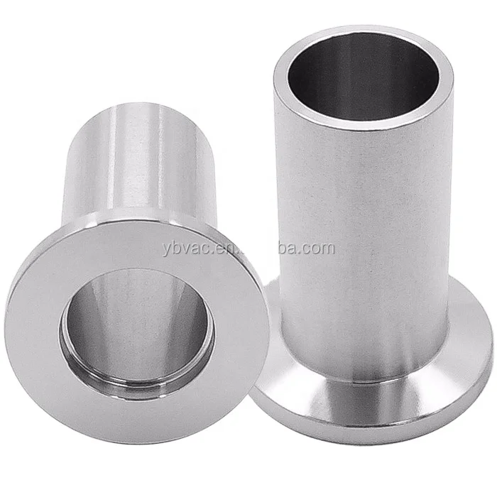 KF16 stainless steel vacuum long weld stub with KF flange