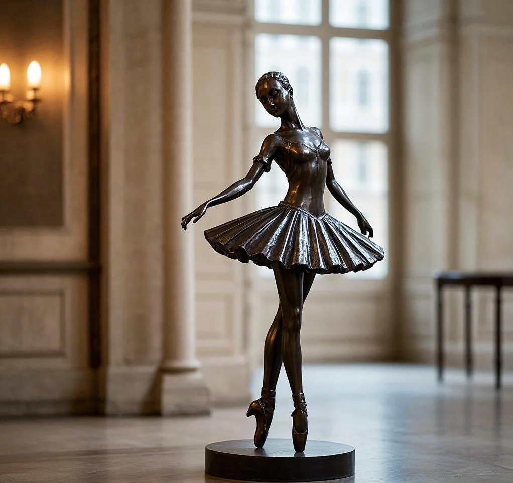 Low Price Elegant And Noble Popular Life Size Woman Bronze Dancing Ballet Girl Statue Sculpture