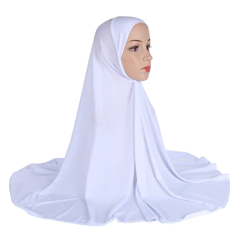 wholesale Muslim hijab plain color design Arab hat Malaysian ethnic scarf shawl for women