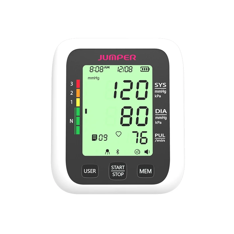 JUMPER HA100 Hot Sales Household Automatic Bp Machine Upper Arm Digital Blood Pressure Monitor