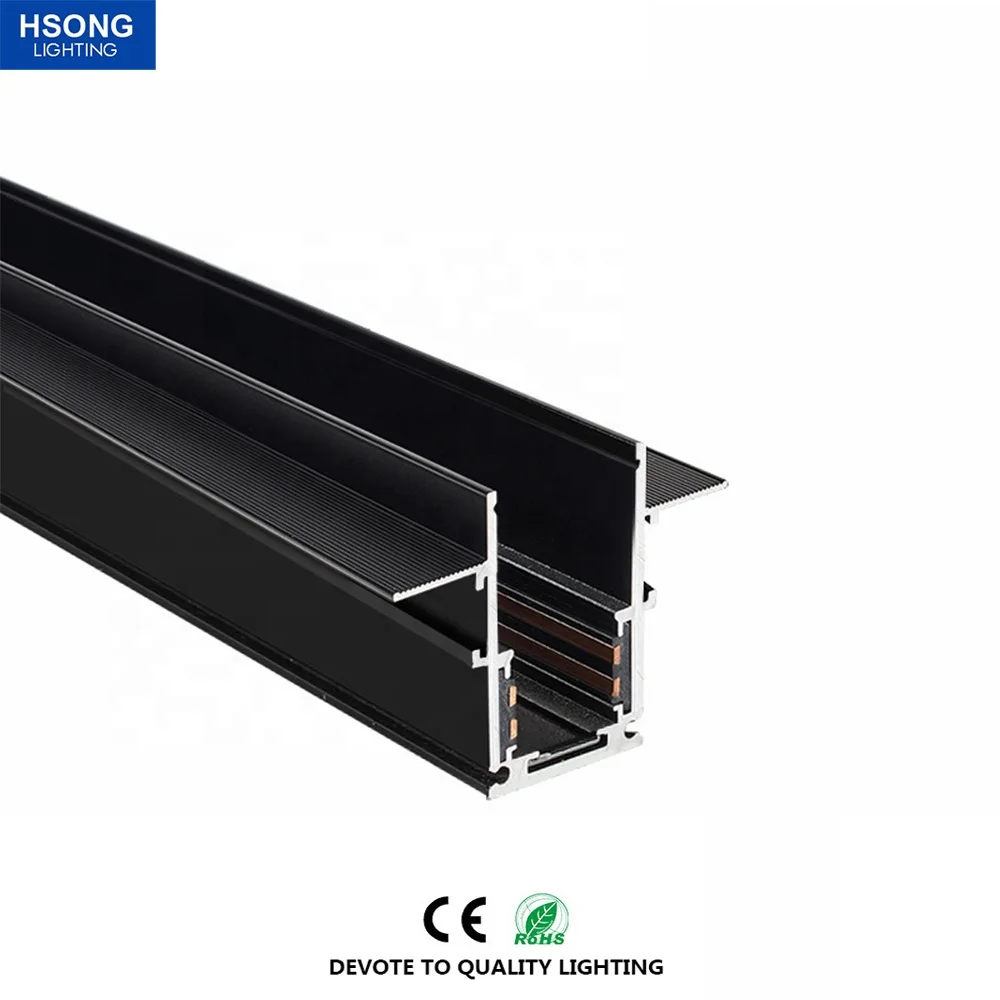 DC48V Magnetic track light with Tuya Zigbee Dimming Alexa Google Home LED magnetic track light and track lighting system