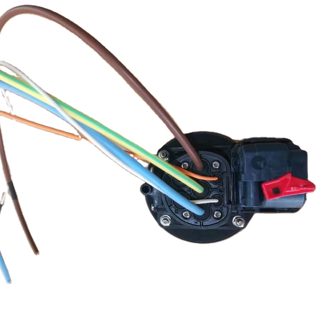Тип 2, разъем с Hella-замком, 32A 250V 0,5 m, кабель для зарядки автомобиля, Аккумуляторный Электрический разъем, зарядное устройство ccs
