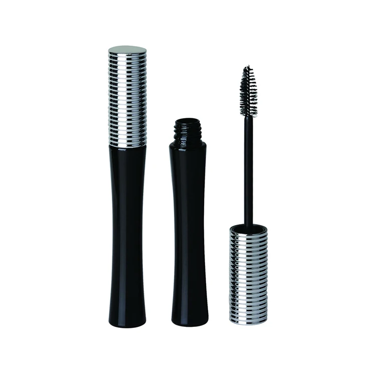 Wholesale Green Round Mascara Tube 15ml Big Capacity With Silver Dot plastic empty mascara container tubes