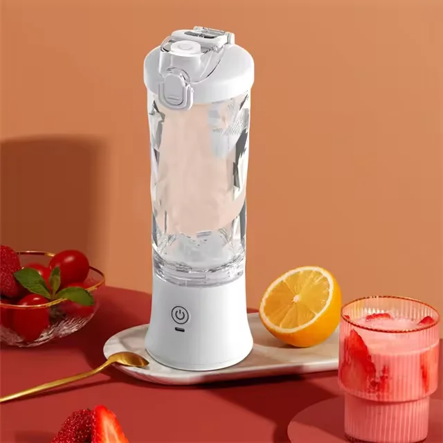 Powder Blender Machine Portable Usb Blender 600ml Protein Shaker Electric Rechargeable Waterproof Hand Blender With Drink Lid