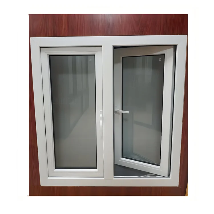 New High quality plastic villa french UPVC casement windows modern design swing window upvc profile windows
