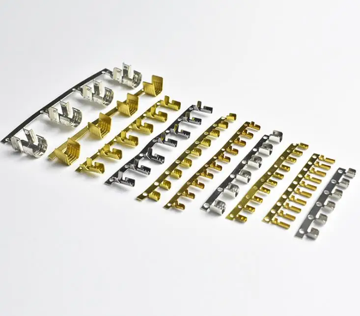 Customized 4.2mm Pitch MiniFit 5556 Crimp Stamping Brass Lugs Female Male Auto Electrical Pins Wire Splice Terminal Connector