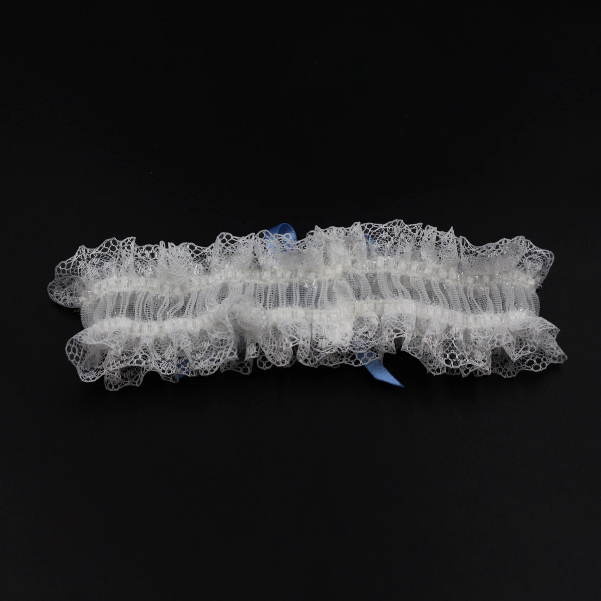 LR037 Exquisite Wedding Bridal Garter Ribbon Bow Lace Ruffled Edge Elastic Brides Bridesmaid Leg Ring Women Small Sexy Gifts