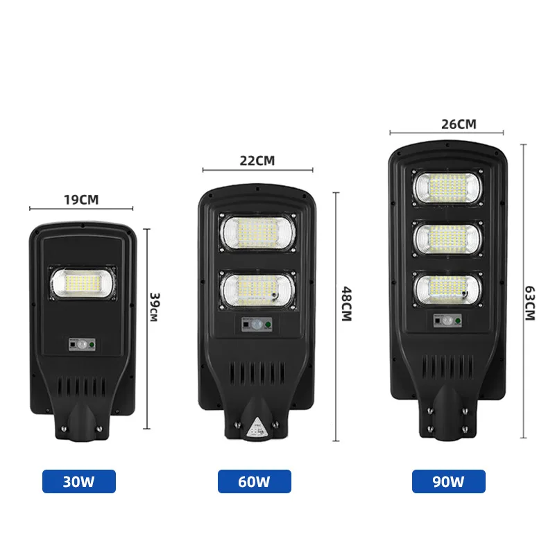 Yuyang Remote time control garden outdoor smd waterproof IP67 20watt 40watt 60watt all in one solar led street light
