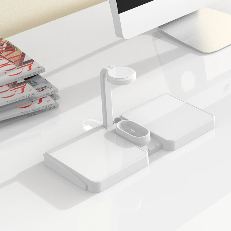 Производители продают Беспроводное зарядное устройство держатель мобильного телефона 4 в 1 быстрое зарядное устройство