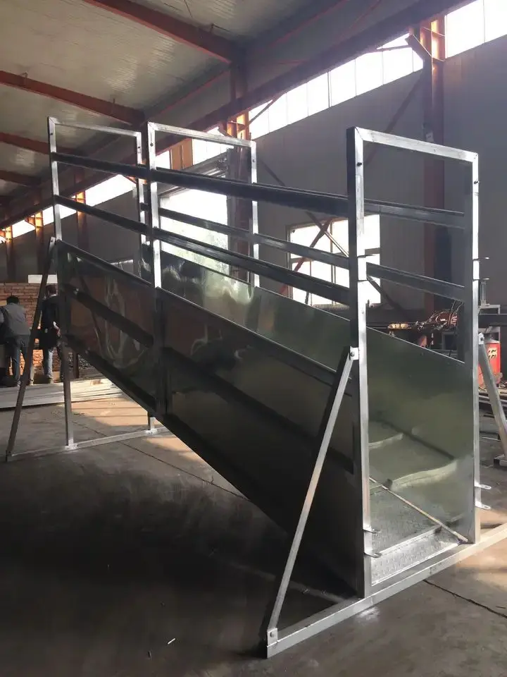 Лидер продаж низкая цена 2 1x1 8 м сверхмощный погрузочный пандус для крупного рогатого скота