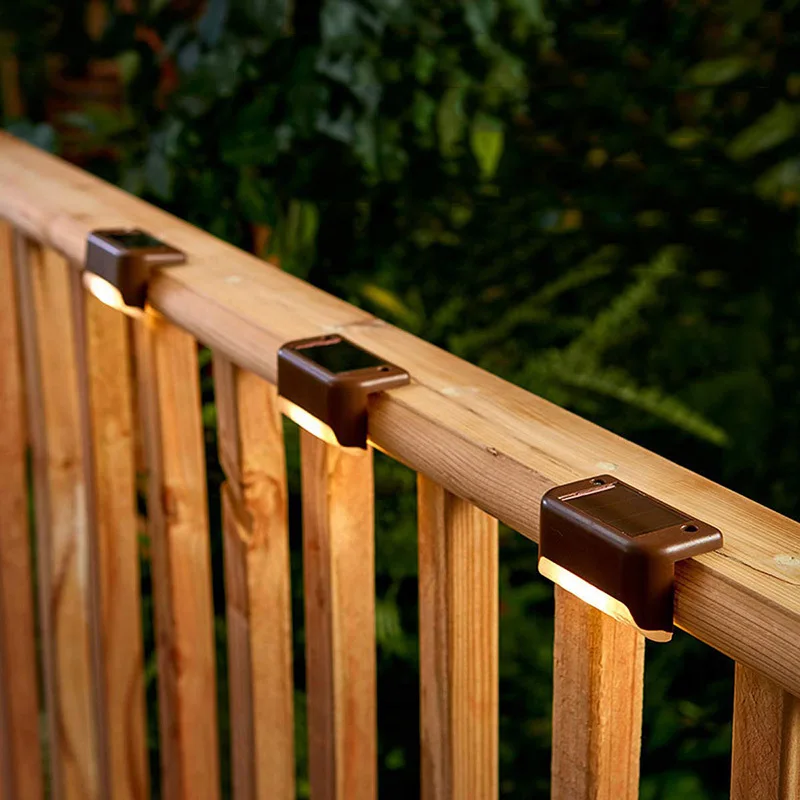 Outdoor solar lamp deck lights solar step lights outdoor waterproof led fence solar lamp patio stairs garden solar power light