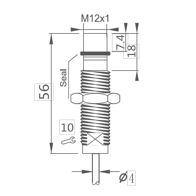KJT Manufacturers Direct Sale IP67 IP69K  M12 High Pressure  Inductive Proximity Sensor For Industry