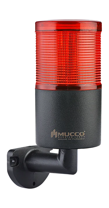 Лидер продаж, светодиодная сигнальная башня высокой освещенности 24 В/постоянный ток, красная устойчивая световая башня из поликарбоната с одним слоем