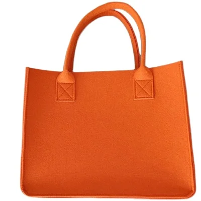 Factory Supplier Custom Logo Fashion Felt Tote Bag Handbag