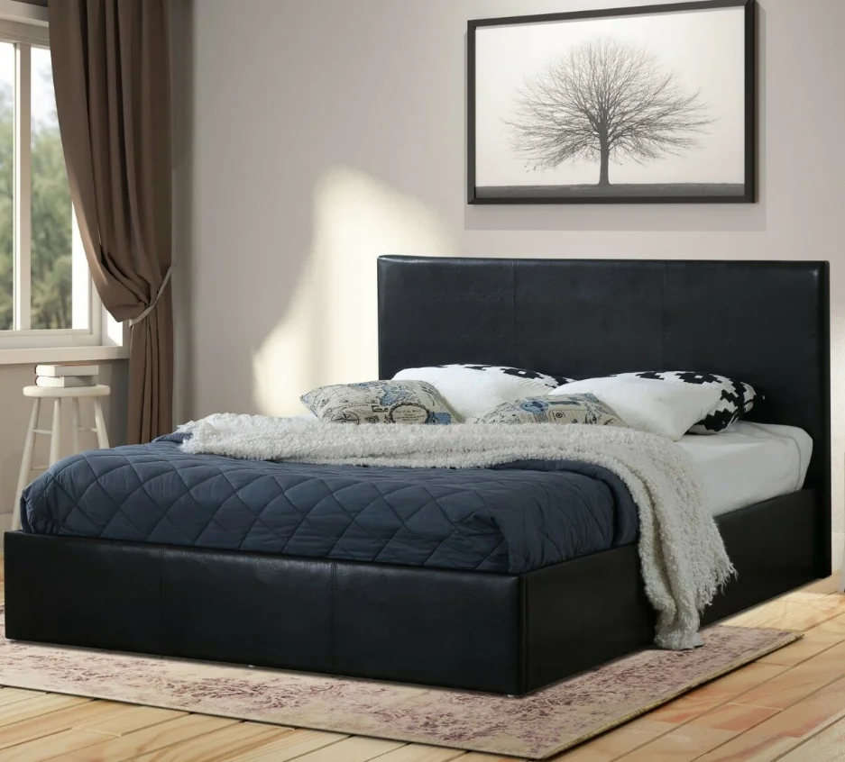 
Black Ottoman Bed Frame With Mattress 