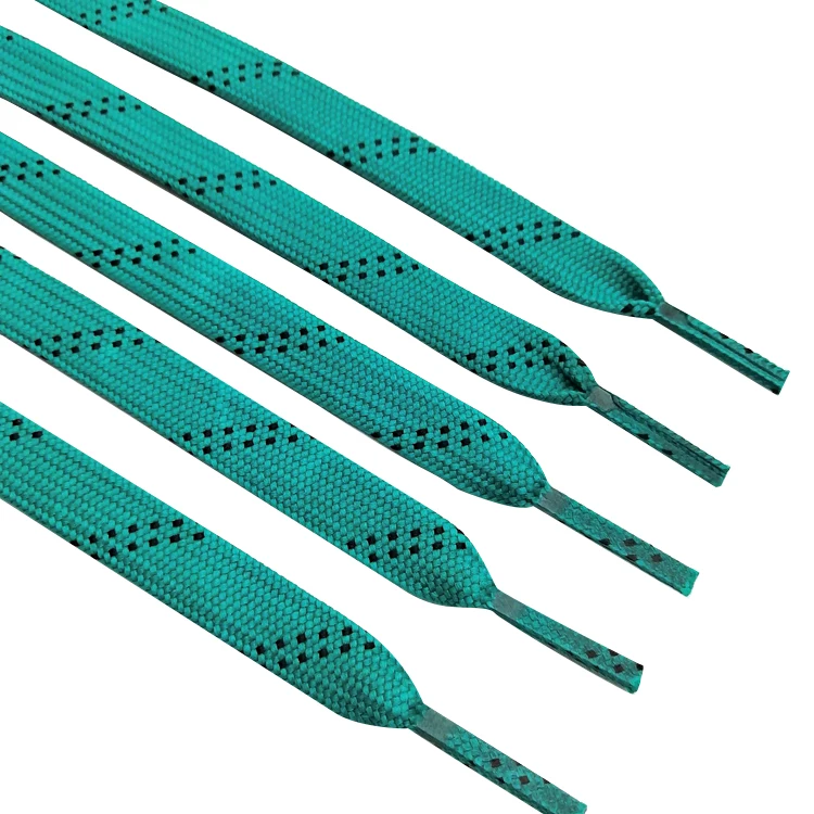 Various color options shoelaces heavy duty hiking waxed cotton shoelace for hockey skate