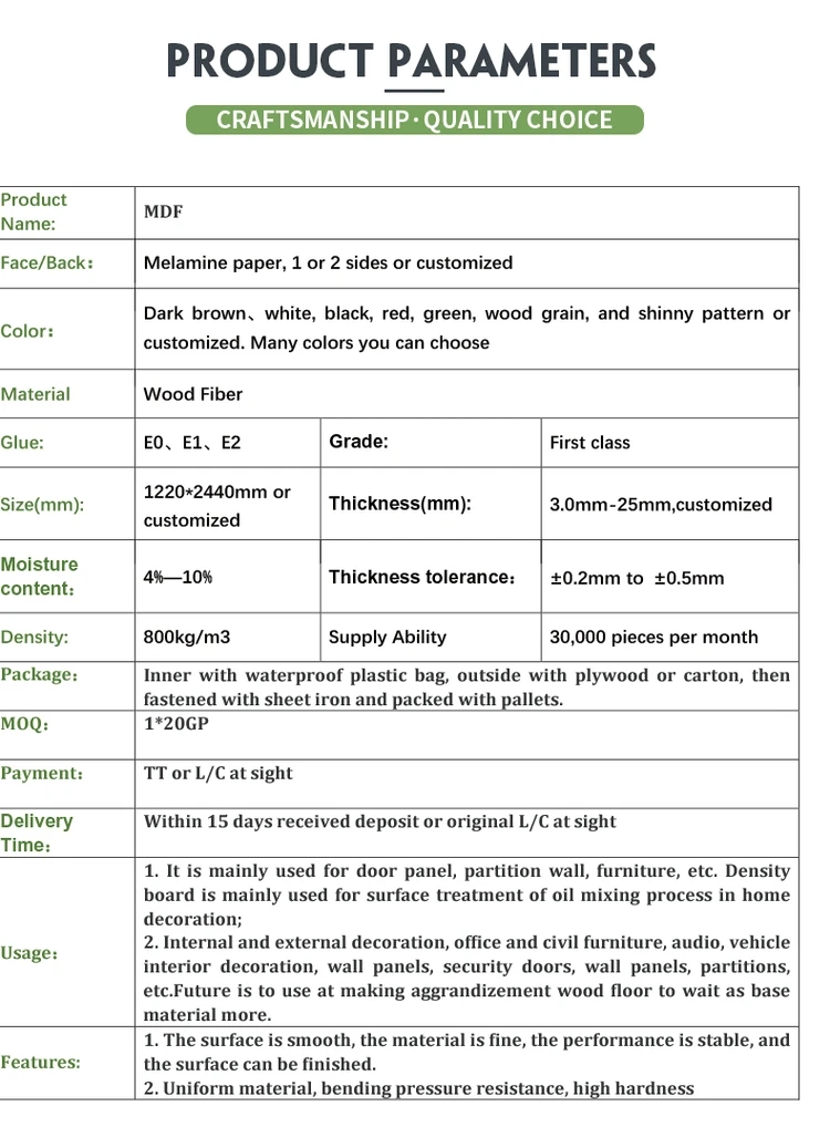 wood veneered faced melamine mdf board