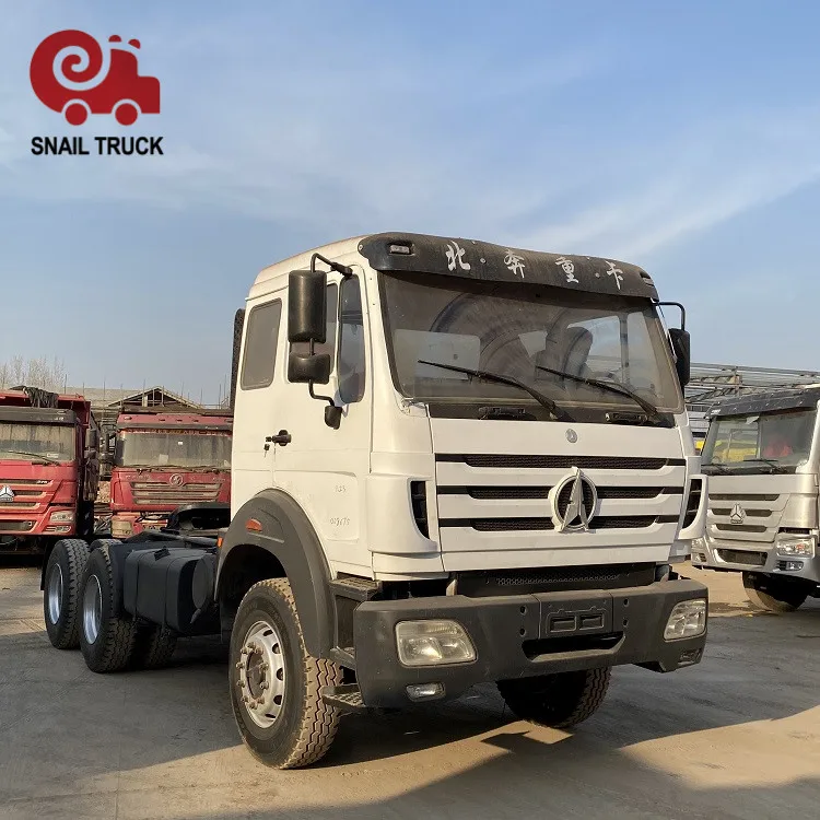 BEIBEN 6x4 used 10 wheelers prime mover engine new tires tractor truck