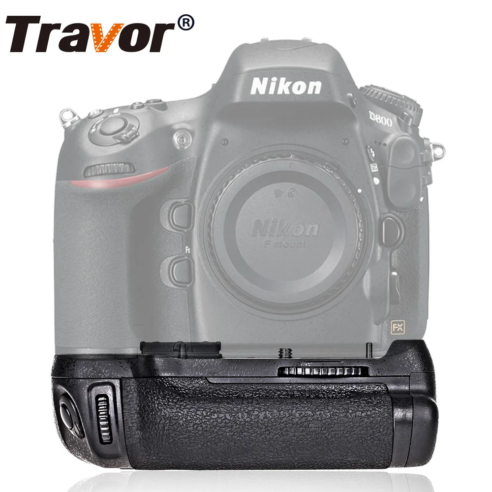  Travor DSLR полный кадр кабель питания Камеры батарейный блок для Nikon D810 D800E D800 Замена MB-D12 работать с EN-EL15