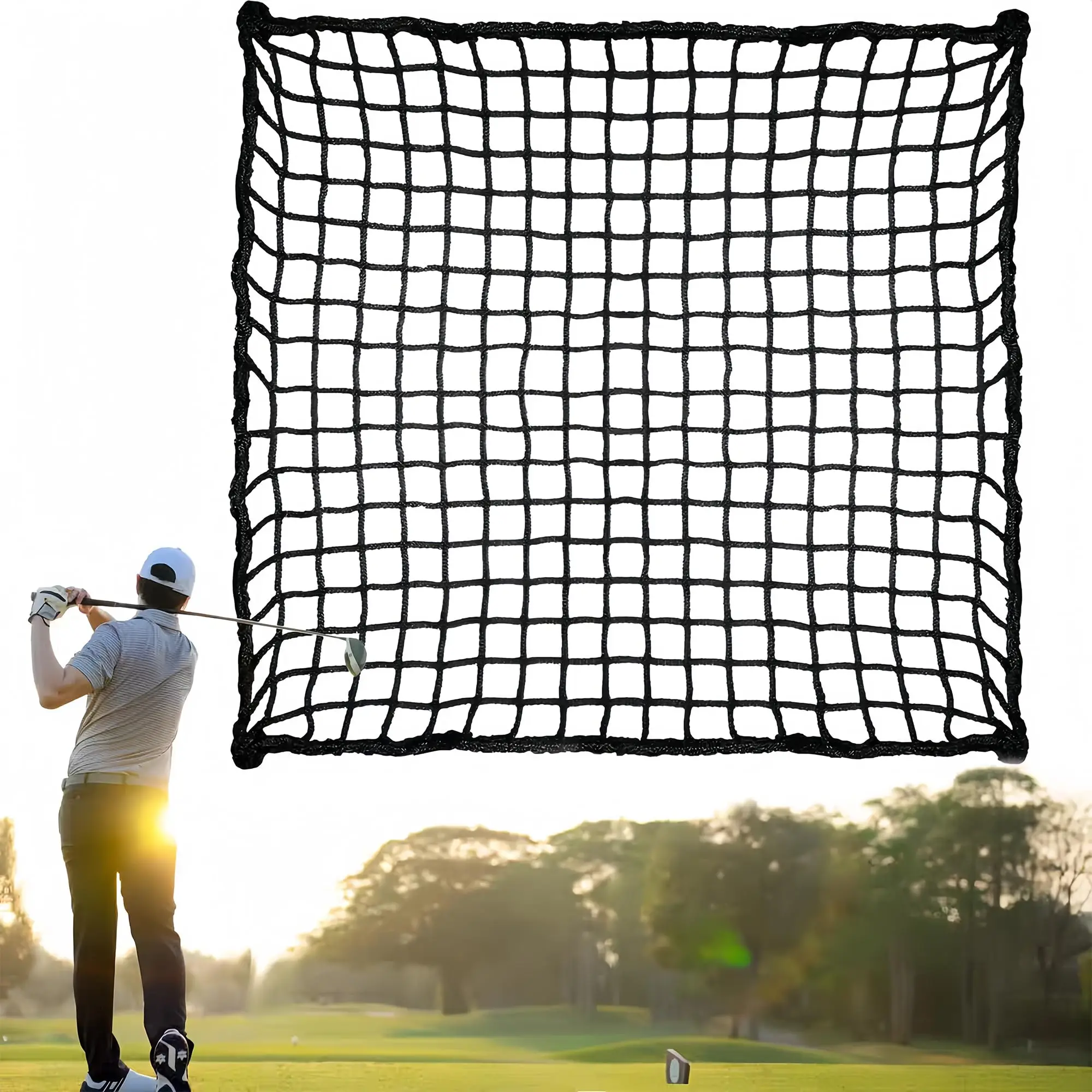 Foldable portable golf practice net Golf hitting net Backyard sports net is suitable for all kinds of sports.