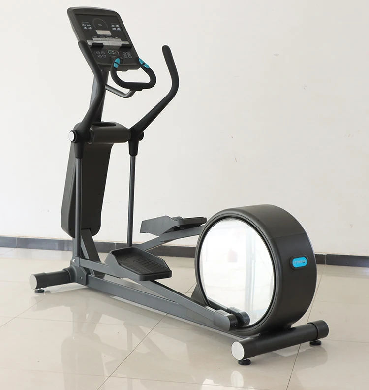 J S 5 Home Use Portable Elliptical Trainer with Pulse Rate LCD Monitor Exercise Bike Elliptical Cross Trainer Machine