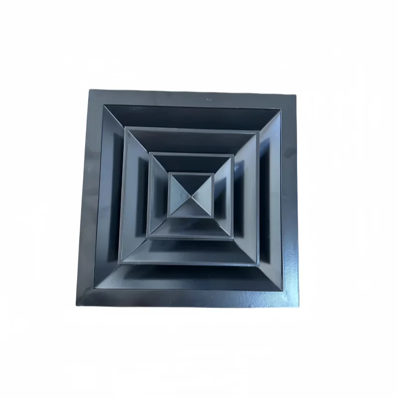 HVAC Return Vent Grill Sizes Duct Grates Aluminium White Black Square Ceiling Air Diffuser Spray Coating