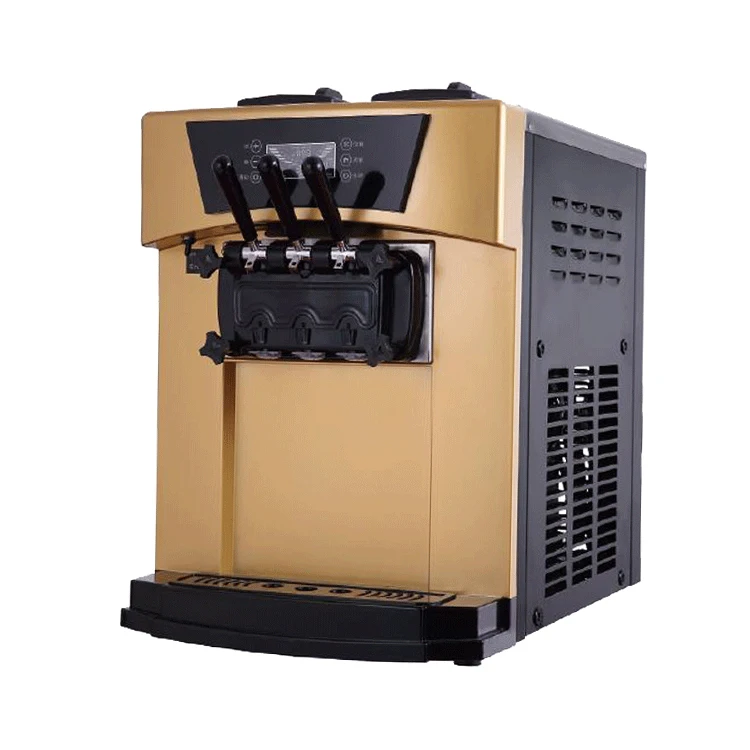Table Top Icecream Maker Commercial 3 Flavors Automatic Making Soft Serve Ice Cream Machine For Business In Pakistan