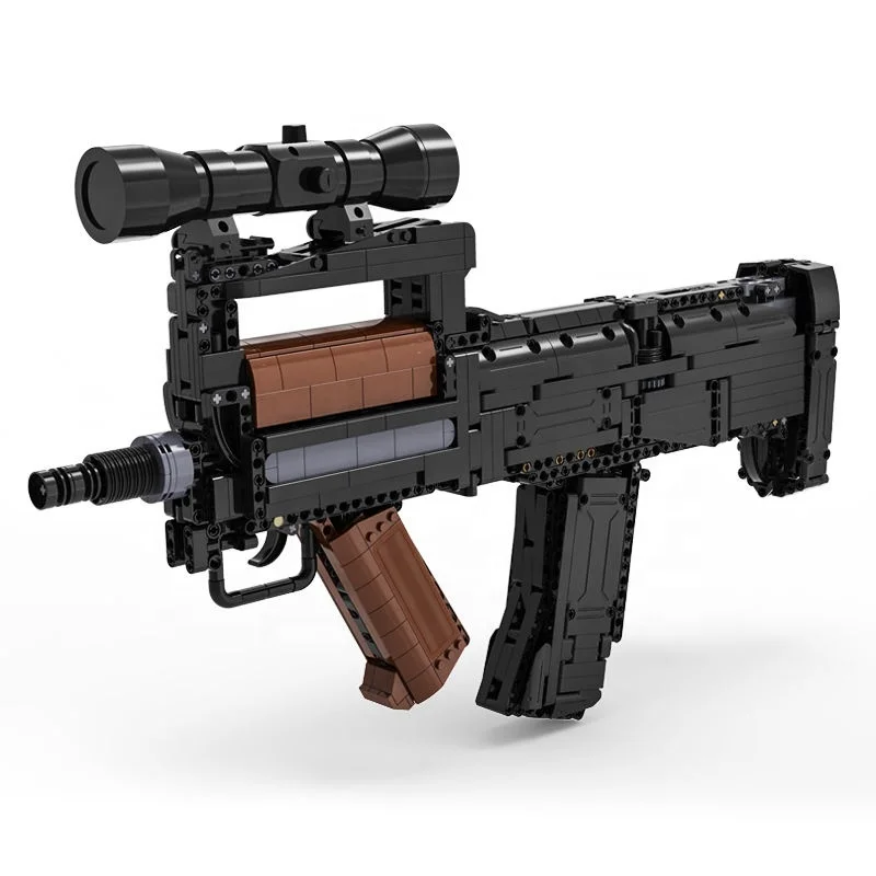 Cada C81022 военное оружие электрическая модель штурмовой винтовки Groza строительные блоки MOC пистолет Кубики Игрушки для мальчиков