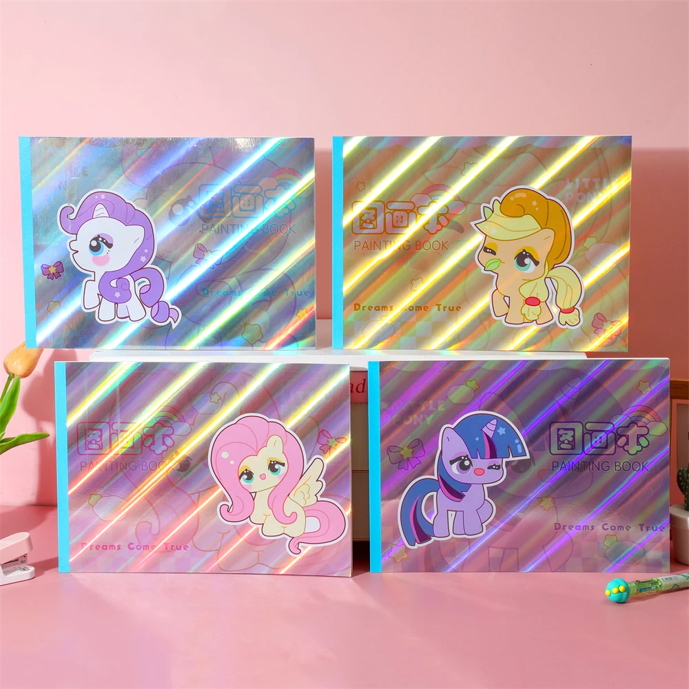 Elegant Sparkling Cover A4 Adhesive Drawing Notebook Blank Pages High Utility Wonderful For Fashion Illustration