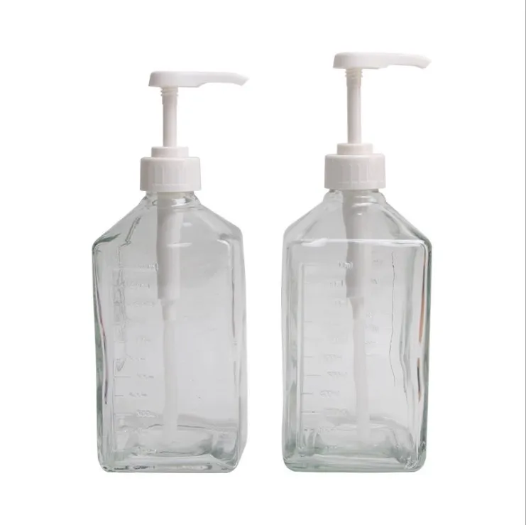 2021 hot sale restaurant hotel milk tea shop plastic syrup pump glass pump