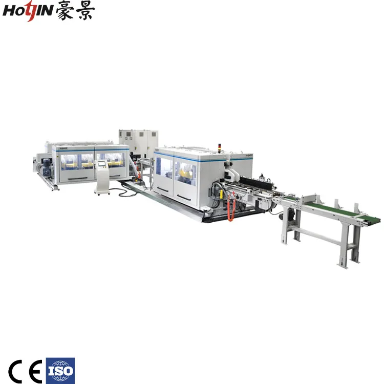 Пластиковое напольное покрытие, двухсторонняя производственная линия профиля tenoner